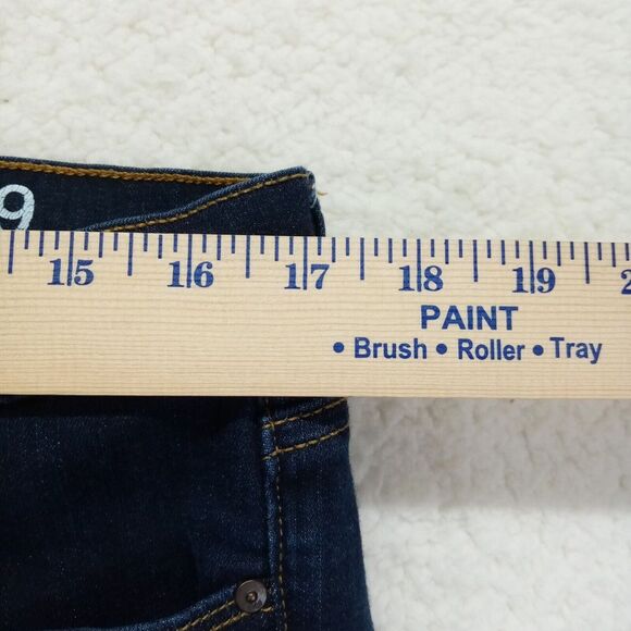 Gap‎ 1969 Jeans Womens 33R Legging Jean Stretch Denim Cotton Blend Blue Dark - Picture 5 of 13
